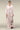 Premium Fawn Floral Print Satin Kaftan