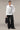 Women's Premium Halftone Print Relaxed Shirt - White Giza Cotton Poplin