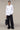 Women's Premium Hand-Pleated Textured Shirt - White Giza Cotton Poplin
