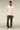 Men's Premium Khaki Poly Viscose Straight-Leg Trousers