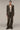 Women's Premium Power Shoulder Tailored Blazer - Khaki Poly Viscose