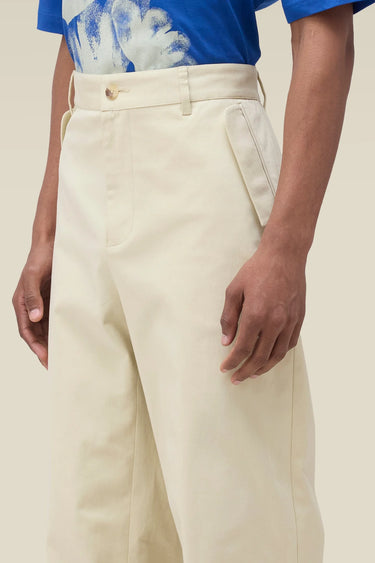Men's Premium Wax Paper Cotton Satin Straight-Leg Trousers