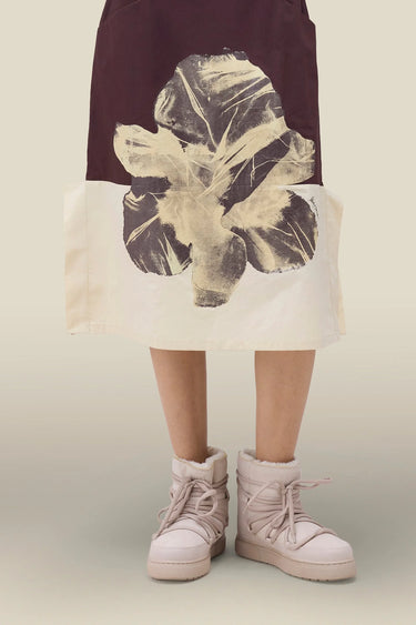 Premium Wax Paper Floral Print Cotton Poplin Dress