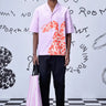 Rabbit Print Cotton Relax Fit Shirt - Smoothie Pink - Genes Online Store