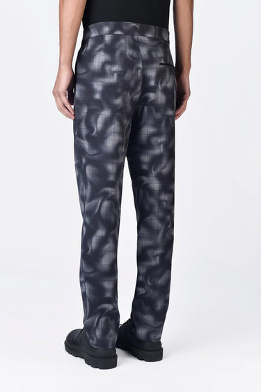 Regular Fit Banana Crepe Trousers with Adjustable Waist