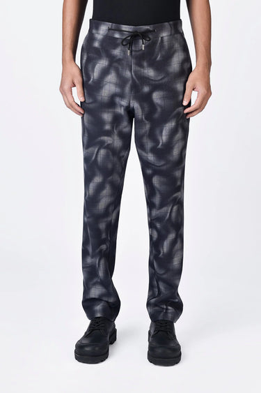 Regular Fit Banana Crepe Trousers with Adjustable Waist