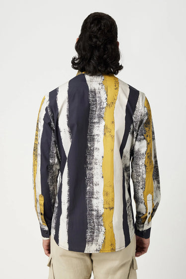 Regular Fit Button-Down Shirt in a Striking Large Stripe Print - Genes Lecoanet Hemant
