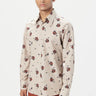 Regular Fit Button-Up Shirt in an All-Over Fish Print - Genes Lecoanet Hemant