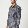 Regular Fit Button-Up Shirt in an All-Over Scallop Print - Genes Lecoanet Hemant