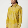 Regular Fit Button-Up Shirt with All-Over Floral Print - Genes Lecoanet Hemant