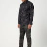 Regular Fit Button-Up Shirt with All-Over Thread Embroidery - Genes Lecoanet Hemant