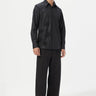 Regular Fit Button-Up Shirt with Beads Embroidery Placement - Genes Lecoanet Hemant