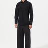 Regular Fit Button-Up Shirt with Gingko Thread Embroidery - Genes Lecoanet Hemant