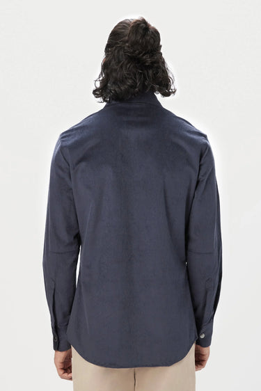 Regular Fit Button-Up Shirt with Intricate Seam Construction - Genes Lecoanet Hemant