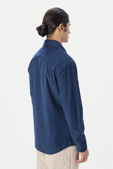 Regular Fit Button-Up Shirt with Seam Construction Detail - Genes Lecoanet Hemant
