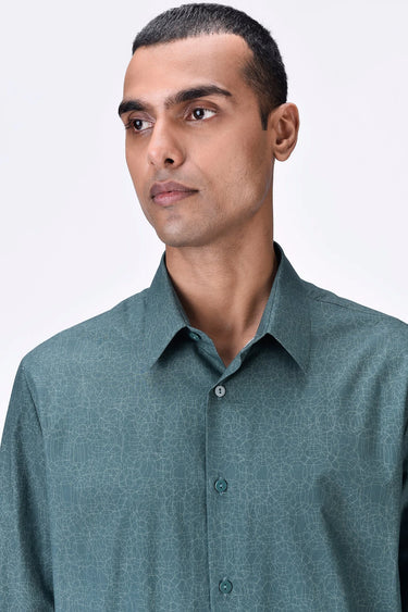 Regular Fit Button-Down Shirt with Signature Dart