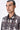 Regular Fit Button-Up Shirt with Solar Wave Check Print Choclate Brown - Genes Lecoanet Hemant