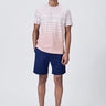 Regular Fit Crew Neck T-Shirt with Cell Degrade Print - Genes Lecoanet Hemant