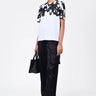 Regular Fit Crew Neck T-Shirt with Moth Mirage Print - Genes Lecoanet Hemant
