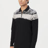 Regular Fit Full Sleeve Polo T-Shirt with Bold Large Stripe Print - Genes Lecoanet Hemant