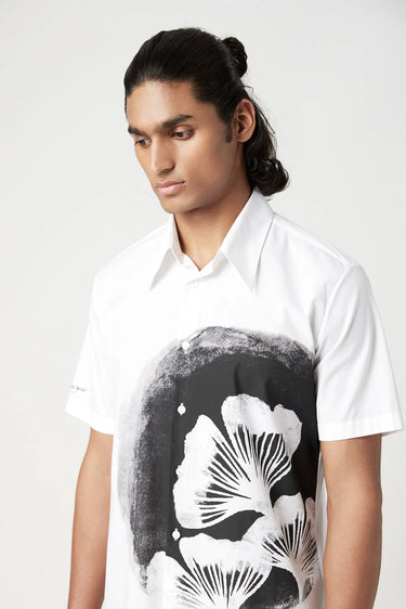 Regular Fit Half Sleeve Button-Down Shirt - Genes Lecoanet Hemant