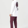 Regular Fit Kurta with Artful Fish Print - Genes Lecoanet Hemant