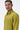 Regular Fit Men's Solid Button-Up Shirt Bright Olive - Genes Lecoanet Hemant