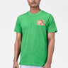 Regular Fit Men's T-Shirt With Genes Fruit Basket Embroidery-Spring Green - Genes Lecoanet Hemant