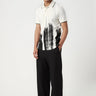 Regular Fit Polo T-Shirt with Brush Stroke Print Placement - Genes Lecoanet Hemant