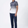 Regular Fit Polo with Cell Degrade Print - Clay-Green - Genes Lecoanet Hemant