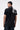 Regular Fit Polo with Contrast Tipping and Orchid Print - Black