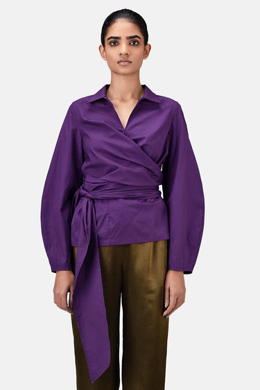 Regular Fit Shirt with Tie-Up Waist - Genes Lecoanet Hemant