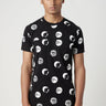 Regular Fit T-Shirt with All-Over Stamp Print - Genes Lecoanet Hemant
