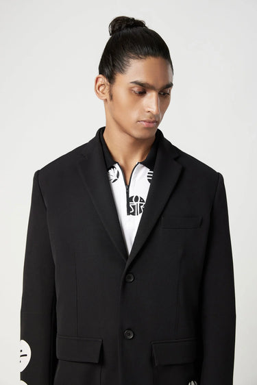 Regular Fit Two-Button Constructed Jacket with Flap Pockets - Genes Lecoanet Hemant