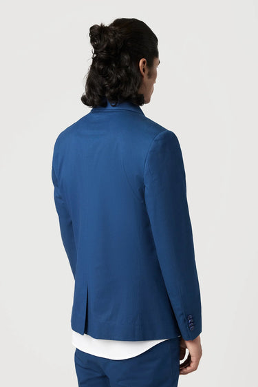 Regular Fit Two-Button Jacket with Scallop Printed Lining - Genes Lecoanet Hemant