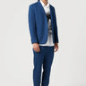 Regular Fit Two-Button Jacket with Scallop Printed Lining - Genes Lecoanet Hemant