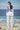 White relaxed jacket for women perfect for summer wear