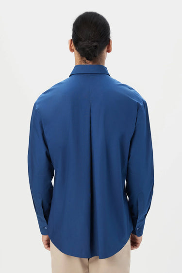 Relaxed Fit Button-Up Shirt with Drop Shoulder - Genes Lecoanet Hemant