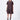 Relaxed Fit Dress with Gathered Panel - Brown