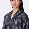 Relaxed Fit Grey Check Hoodie Jacket