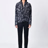 Relaxed Fit Grey Check Hoodie Jacket