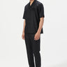 Relaxed Fit Half Sleeve Shirt with Beads Embroidery - Genes Lecoanet Hemant