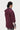 Relaxed Fit Hoodie T-Shirt with Brushed Logo Print Placement- Wine - Genes Lecoanet Hemant