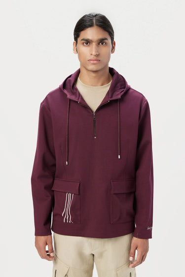 Relaxed Fit Hoodie with Front Flap Pocket - Genes Lecoanet Hemant