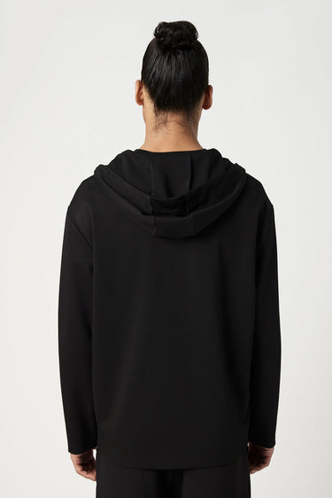 Relaxed Fit Hoodie with Front Flap Pocket and Zipper Opening Detail - Genes Lecoanet Hemant