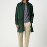 Relaxed Fit Overcoat with Covered Zipper Front - Genes Lecoanet Hemant