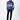 Relaxed Fit Sweatshirt with Seam Pockets & Microcell Print - Navy Blue - Genes Lecoanet Hemant