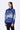 Relaxed Fit Sweatshirt with Seam Pockets & Microcell Print - Navy Blue - Genes Lecoanet Hemant