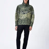 Relaxed Fit Sweatshirt with Seam Pockets & Microcell Print - Taupe - Genes Lecoanet Hemant