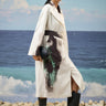 Premium viscose nylon over jacket for women with abstract graphic print